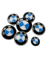 New Car Styling BMW Hood Trunk sport M Badge Steering Emblem logo Wheel Center Hub Caps 7pcs Set 8282mm
