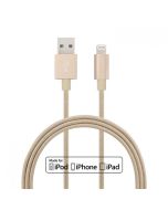 Apple MFI-certificated Lightning cable Braided cord Lightning to USB charge and sync cable