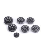 7pcs BMW & Kith Limited Edition Badge Emblem |Black