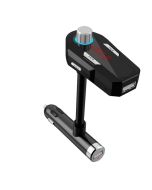 FM Transmitter for Phone/MP3/PAD in Car with 3.5mm AUX & 2 USB ports