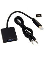 HDMI to VGA Adapter with AUX 3.5mm jack and cable