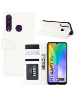 Huawei Y6p Flip Folio Leather Wallet Case with ID and Credit Card Pockets