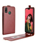 HUAWEI Y8s Leather Flip Phone Case Flip Cover Vertical Open Wallet Case