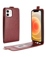 iPhone 12 mini Leather Flip Phone Case Flip Cover Vertical Open Wallet Case