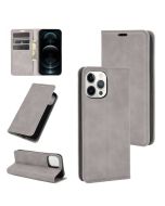 iPhone 12 Pro Max Super Soft Leather Flip Cover Phone Case Dual Invisible Magnets Snap