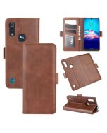 Motorola Moto E6s (2020) Flip Cover Leather Wallet Case with Dual Magnetic Closure