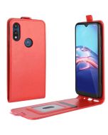 Motorola Moto E (2020) Leather Flip Phone Case Flip Cover Vertical Open Wallet Case