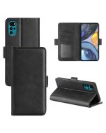 Motorola moto g22 Flip Cover Leather Wallet Case with Dual Magnetic Closure
