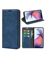 Motorola moto S30 Pro Super Soft Leather Flip Cover Phone Case Dual Invisible Magnets Snap