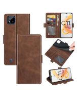 Realme C11 (2021) Flip Cover Leather Wallet Case with Dual Magnetic Closure