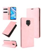 Redmi Note 9 Pro /Redmi Note 9S Super Soft Leather Flip Cover Phone Case Dual Invisible Magnets Snap