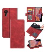 Samsung Galaxy Xcover 5 | Xcover 5s Flip Cover Leather Wallet Case with Dual Magnetic Closure