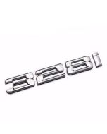Silver BMW 328 Rear Trunk Emblem Model Stickers