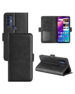 TCL 30 SE |TCL 305 |TCL 306 Flip Cover Leather Wallet Case with Dual Magnetic Closure