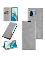 Xiaomi Mi 11 Lite Super Soft Leather Flip Cover Phone Case Dual Invisible Magnets Snap