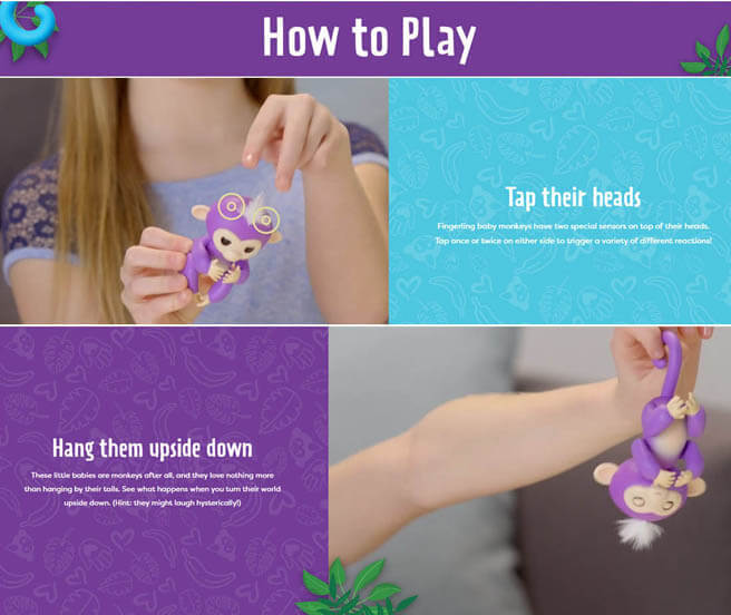 Fingerlings Baby Monkey Finger Monkey Toy