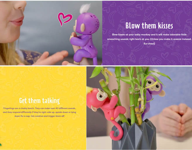 Fingerlings Baby Monkey Finger Monkey Toy