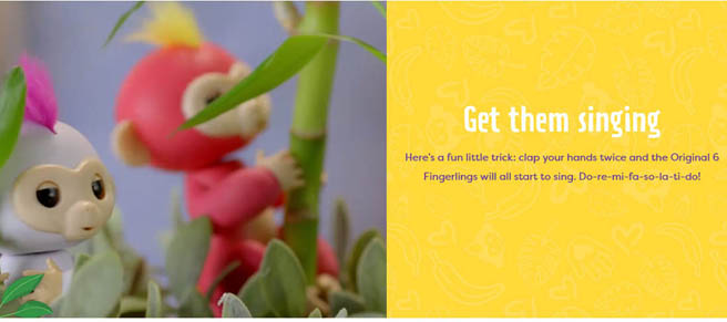 Fingerlings Baby Monkey Finger Monkey Toy