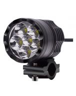 2pcs 6 beads LED Headlight smaller Aluminium body with accessories kit for Motorcycle, Electric bike