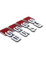 Audi Metal Sline S Line Grill emblem Badge with clips for A1 A2 A3 A4 A5 A6  S3 TT