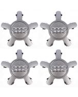 4pcs Wheel Center Caps for Audi /135mm /5.3 inches Grey