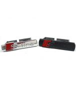 Audi Metal Sline S Line Grill emblem Badge with clips for A1 A2 A3 A4 A5 A6 S3 TT