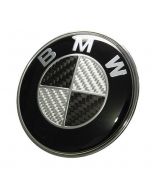 7pcs/lot New BMW Full Black Emblem Logo Badge Set 82/74mm