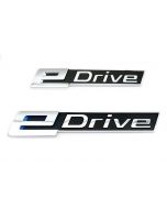BMW eDrive Side Fender Sticker Rear Tail Letter Badge Emblem Trunk Logo