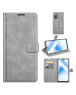 OPPO A55 5G Flip Cover Leather Wallet Case with Rectangle Magnetic Snap