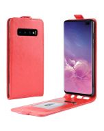 Samsung Galaxy S10 Plus Leather Flip Phone Case Flip Cover Vertical Open Wallet Case