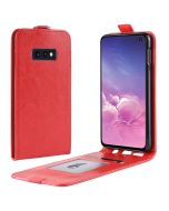 Samsung Galaxy S10e Leather Flip Phone Case Flip Cover Vertical Open Wallet Case