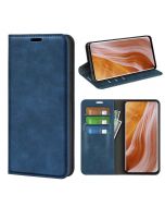 ZTE Axon 40 Ultra Super Soft Leather Flip Cover Phone Case Dual Invisible Magnets Snap
