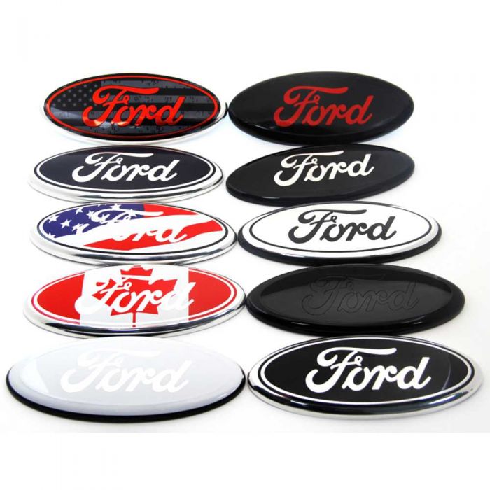 7 Ford Front Grille Emblem Rear Tailgate Emblem Aluminium Badge