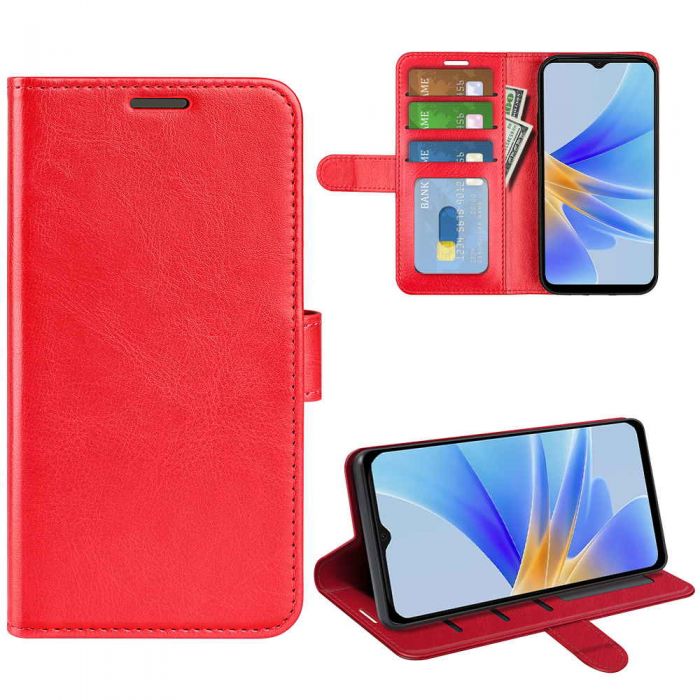 OPPO A17 Leather Flip Wallet Case