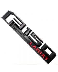  2016-2020 Ford F150 Lariat Black/Red Fender Emblems Badge Sticker