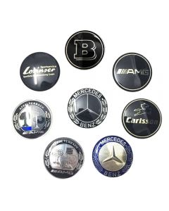 55mm Mercedes-Benz AMG BRABUS Rear Trunk Emblem 3D Badge Sticker
