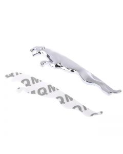 2 PCS 3D Leopard Metal Car Body Sides Left Right Sticker Badge Emblem For Jaguar