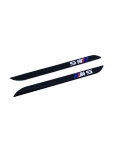 Pair of M5 Fender Grille Emblem Side Vent Logo Badge Stickers