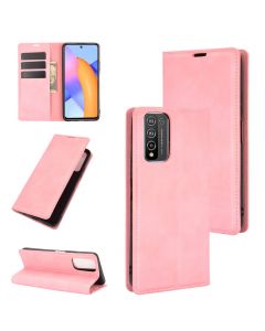 HONOR 10X Lite Super Soft Leather Flip Cover Phone Case Dual Invisible Magnets Snap
