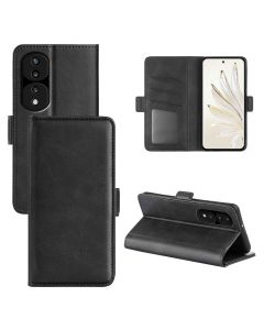 Honor 70 Pro Flip Cover Leather Wallet Case with Dual Magnetic Closure