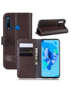Huawei P20 lite 2019 /nova 5i Phone Case Wallet Flip Cover Folio Genuine Leather Case Stand Display Card Pocket