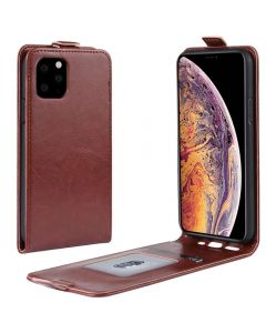 iPhone 11 Pro Max Leather Flip Phone Case Flip Cover Vertical Open Wallet Case