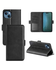 iPhone 14 Flip Cover Leather Wallet Case with Dual Magnetic Closure