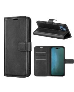 iPhone 14 Max Flip Cover Leather Wallet Case with Rectangle Magnetic Snap