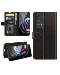 Motorola Edge 20 Pro Flip Folio Leather Wallet Case with ID and Credit Card Pockets
