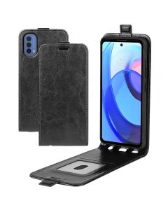 Motorola Moto E30 | E40 Leather Flip Phone Case Flip Cover Vertical Open Wallet Case