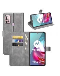 Motorola Moto G30 / Moto G10 Flip Cover Leather Wallet Case with Rectangle Magnetic Snap