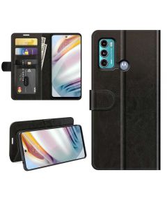 Motorola Moto G60 | Moto G40 Fusion Flip Folio Leather Wallet Case with ID and Credit Card Pockets