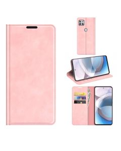 Motorola One 5G Ace Super Soft Leather Flip Cover Phone Case Dual Invisible Magnets Snap