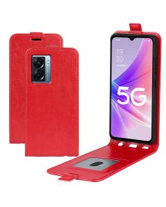 OPPO A57 5G Leather Flip Phone Case Flip Cover Vertical Open Wallet Case